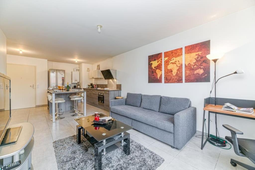 Bel Appartement-Garage Prive-Balcon-Wifi Fibre Rhut Dış mekan fotoğraf